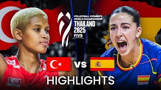 Turkiye Vs Spain Highlights Womens Volleyball World Championship 2025