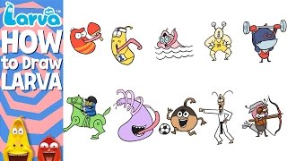 Official How To Draw Larva - Sports Version - Special Videos By Larva
