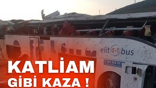 Balıkesir De Katliam Gibi Otobüs Kazası Balıkesir Haber,Otobüs,Kaza