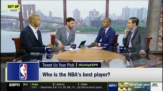 Espn Get Up Mike Greenberg Debate Who Is The Nbas Best Player?