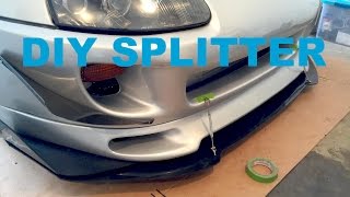 DIY FRONT SPLITTER !