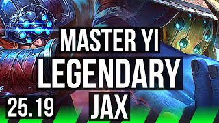 Master Yi Vs Jax Jgl Legendary, 41K Dmg Euw Master 25.19