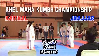 Girls Team Kumite Khel Maha Kumbh 2025 Karate Warrior