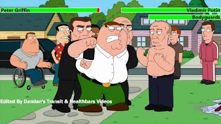 Peter Griffin Vs. Vladimir Putin First Fight With Healthbars