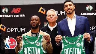 Kemba Walker And Enes Kanter Introductory Boston Celtics Press Conference Nba On Espn