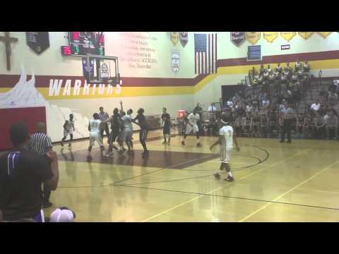 Shaq with the easy lay up. 15-11 Alemany