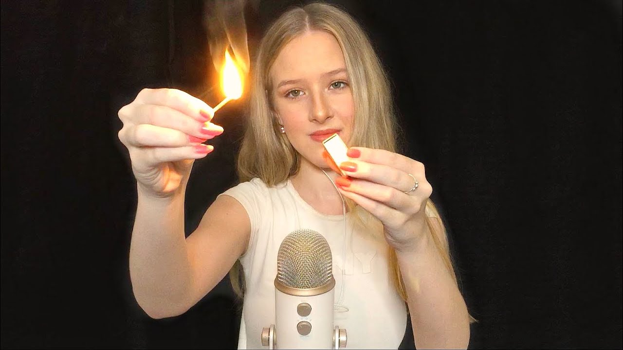 Burn witch match lighting asmr
