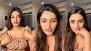 Nidhi Agarwal Hot Instagram Live Video Nidhi Agarwal Telugu Tonic