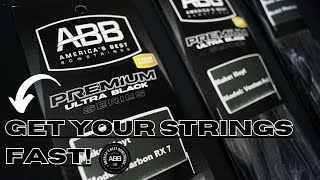 Want Your Bowstrings Fast? - Premium Ultra Black Series From Americas Best Bowstrings