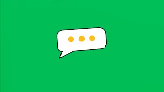 Green Screen Dialogue Message Box Animation | 4K | Global Kreators