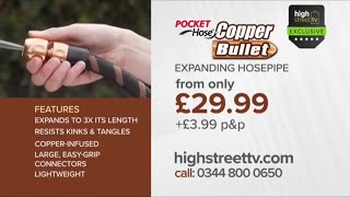High Street Tv - Pocket Hose Copper Bullet - Full Teleshopping Infomercial