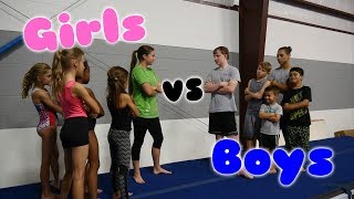Boys VS Girls Gymnastics Challenge| Rachel Marie Boys VS Girls Gymnastics Challenge| Rachel Marie