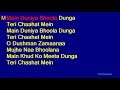 Main Duniya Bhoola Dunga - Kumar Sanu Anuradha Paudwal Duet Hindi Full Karaoke with Lyrics