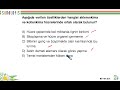 Bitki Biyolojisi (FEM) - Örnek Soru Çözümü 6
