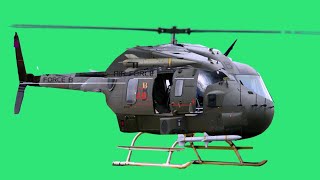 Green Screen Chopper Helicopter For films