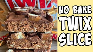 No Bake Twix Slice Recipe Tutorial