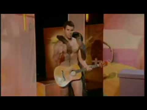 Steve Jones strips naked to play the guitar as he attempts to recreate the