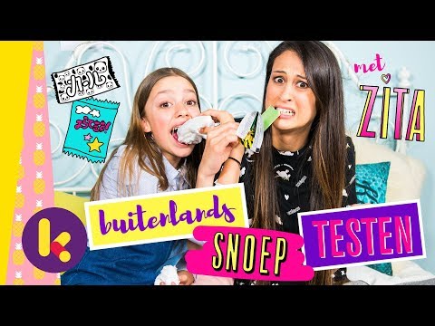 Buitenlands snoep testen met Zita en MeisjeDjamila