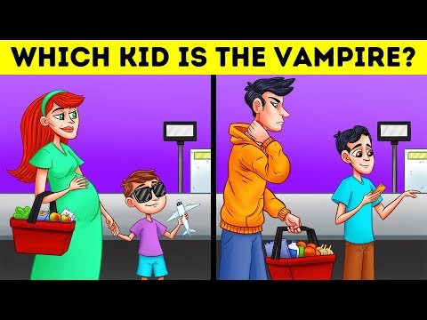 🧛♀️ 23 VAMPIRE RIDDLES FOR MYSTERY EXPERTS! FUN PICTURE PUZZLES WITH ANSWERS 🧛♂️