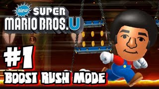 New Super Mario Bros U Wii U - Boost Rush Mode #1