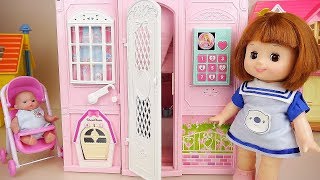 Baby doll and two story house toy baby Doli play Baby doll and two story house toy baby Doli play