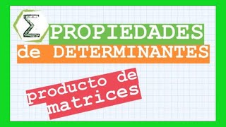 Determinantes y RANGO de matrices 👌 (46c/113) | PROPIEDADES de los DETERMINANTES