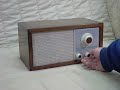1965 KLH Model 21 Old Antique Wood Radio
