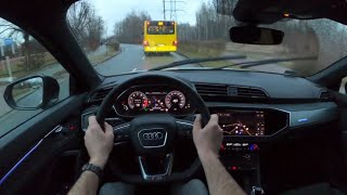 Audi Q3 Sportback S line 45 TFSI quattro 2020 test drive (POV /SUV) تجربة قيادة أودي كي3 رياضية 2020