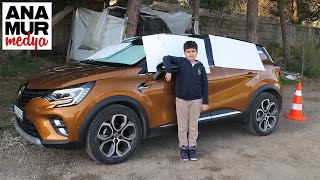 Camlardan dışarıyı görmeden 360 derece kamerayla park manevrası / Yeni Renault Captur baba oğul test
