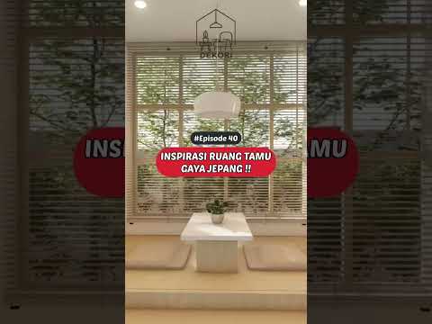 INSPIRASI DESAIN RUANG TAMU GAYA JEPANG MINIMALIS #shorts desain interior ruang tamu