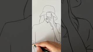 Beautiful Girl Drawing #Drawing #Pencilsketch #Drawingtutorial #Artvideo #Satisfying #Shorts #Art