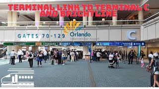 Mco Terminal Link Ab To Terminal C & Brightline Train Station Guide 4K