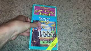 Disney’s Sing Along Songs Zip A Dee Doo Dah 1986 VHS Review