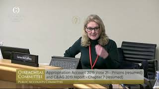 Questions to the Department on Justice on Prisons (resume)