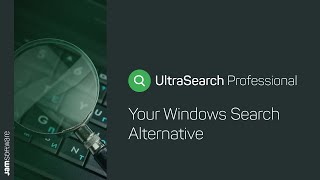 Best Windows Search Alternative - Ultrasearch Professional Jam Software