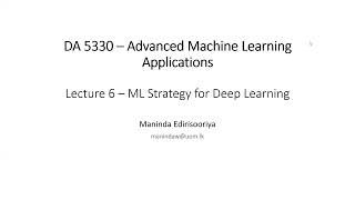 ML Strategy for Deep Learning