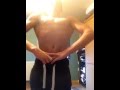 Incredible 14 Year Old Flexing (Sorry For The Bad Light)