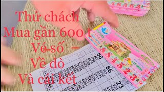 Thử Thách Mua Cọc Vé Số Về Dò Lĩnh Vlog