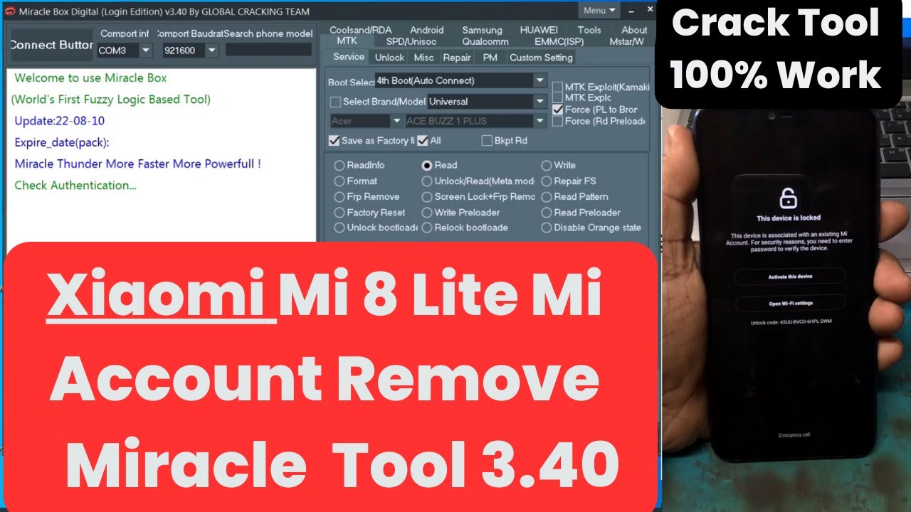 Xiaomi Mi 8 Lite Mi Account Remove Disabled Mi Cloud One Xiaomi Mi 8 Lite Mi Account Remove Disabled Mi Cloud One