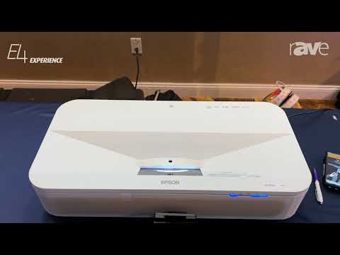 E4 Experience: Epson Presents PowerLite EB-810E Extreme Short Throw Projector, Ideal for MS Teams