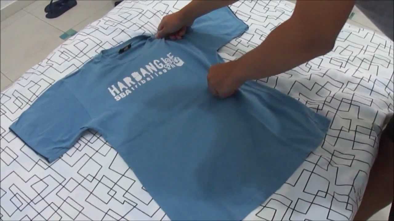 Como Dobrar uma Camiseta em 5 segundos YouTube