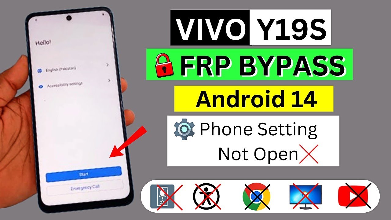 Vivo Y19s FRP BYPASS Android 14 | Setting Not Open | Vivo Y19s FRP BYPASS Android 14 | Setting Not Open |