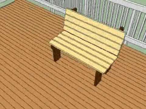 Wood Deck Bench Plans