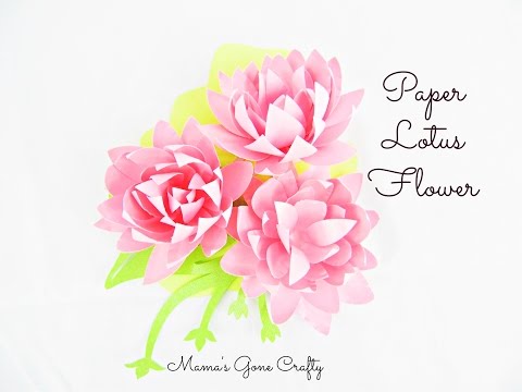 Lotus Style Paper Flower Templates Lotus Style Paper Flower Templates