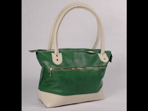 How To Make A Leather Tote Bag Without A Gusset Part 1