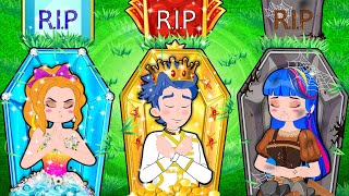 RICH VS POOR R.I.P / Funny Princess Situations - Hilarious Cartoon Animation