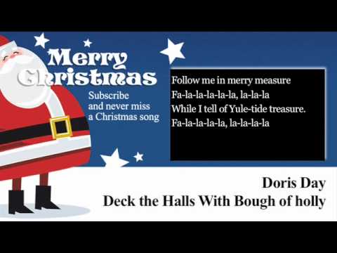 Doris Day - Deck the Halls With Boughs of Holly - Lyrics (Paroles) - YouTube