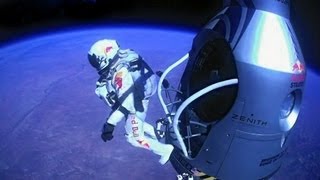 Official Felix Baumgartner Freefall From The Edge Of Space With New World Record Official Felix Baumgartner Freefall From The Edge Of Space With New World Record
