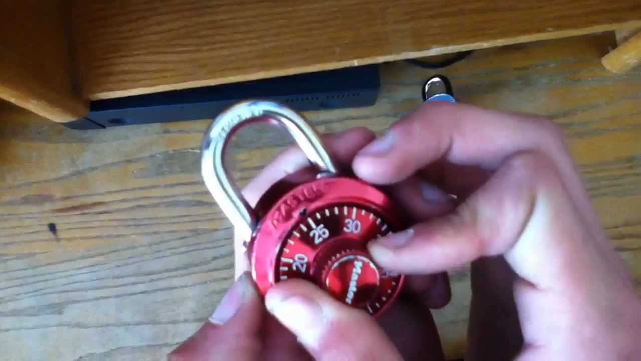 crack a combination lock by listening