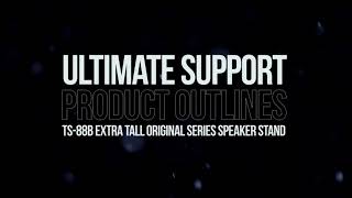 Ultimate Support Product Outlines - TS-88B Extra Tall Original Series Speaker Stand